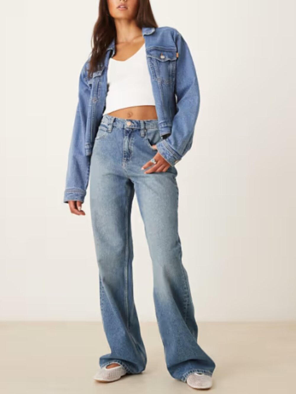 Free People Tinsley Baggy High-Rise Straight Leg Jeans - Size 29